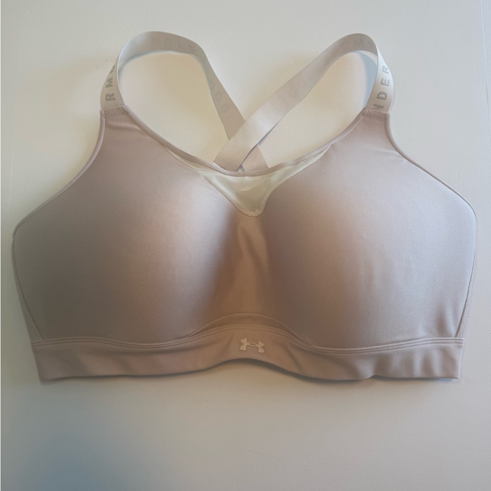 Under Armour Women's Crossback Sports Bra - Soft Pink